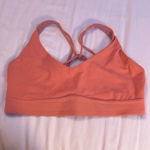 Athleta sports bra size medium, light orange